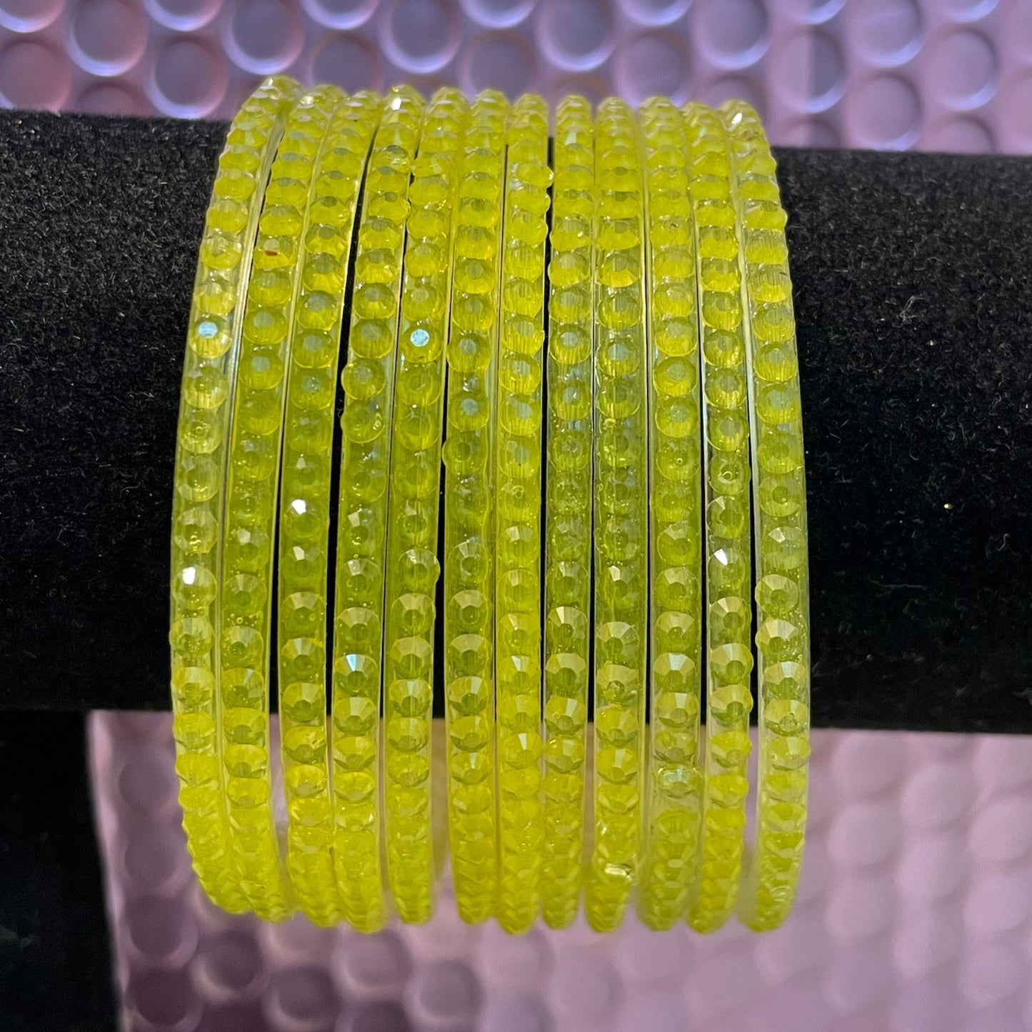 Drop Glass Bangles Various Colours- Size 2.8