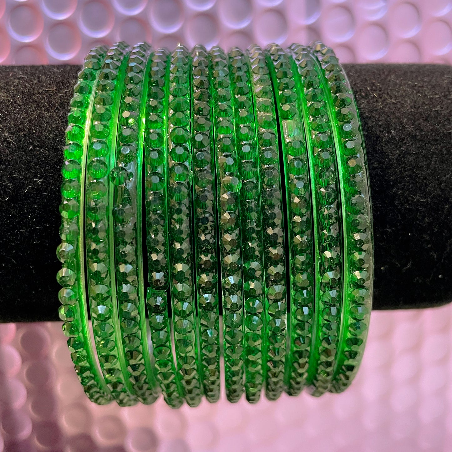 Drop Glass Bangles Various Colours- Size 2.8