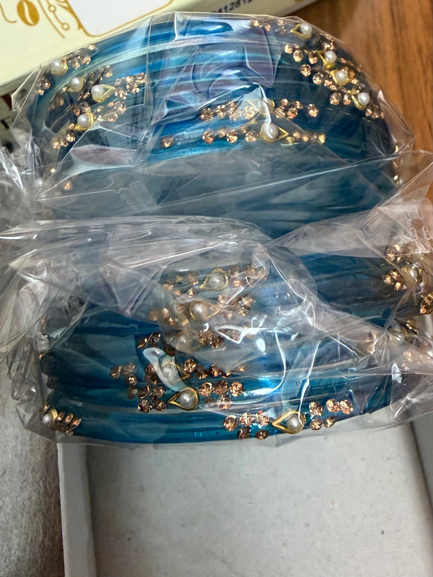 Pearl Glass Bangles in various colours- Size 2.6/2.8