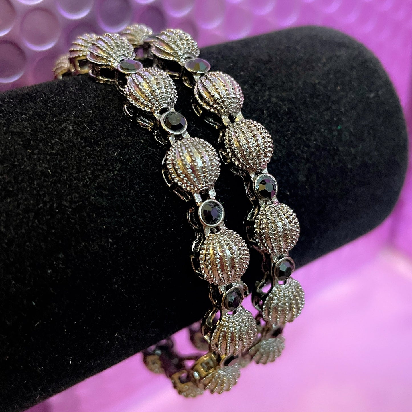 Silver Metal Karas- 12 Pairs