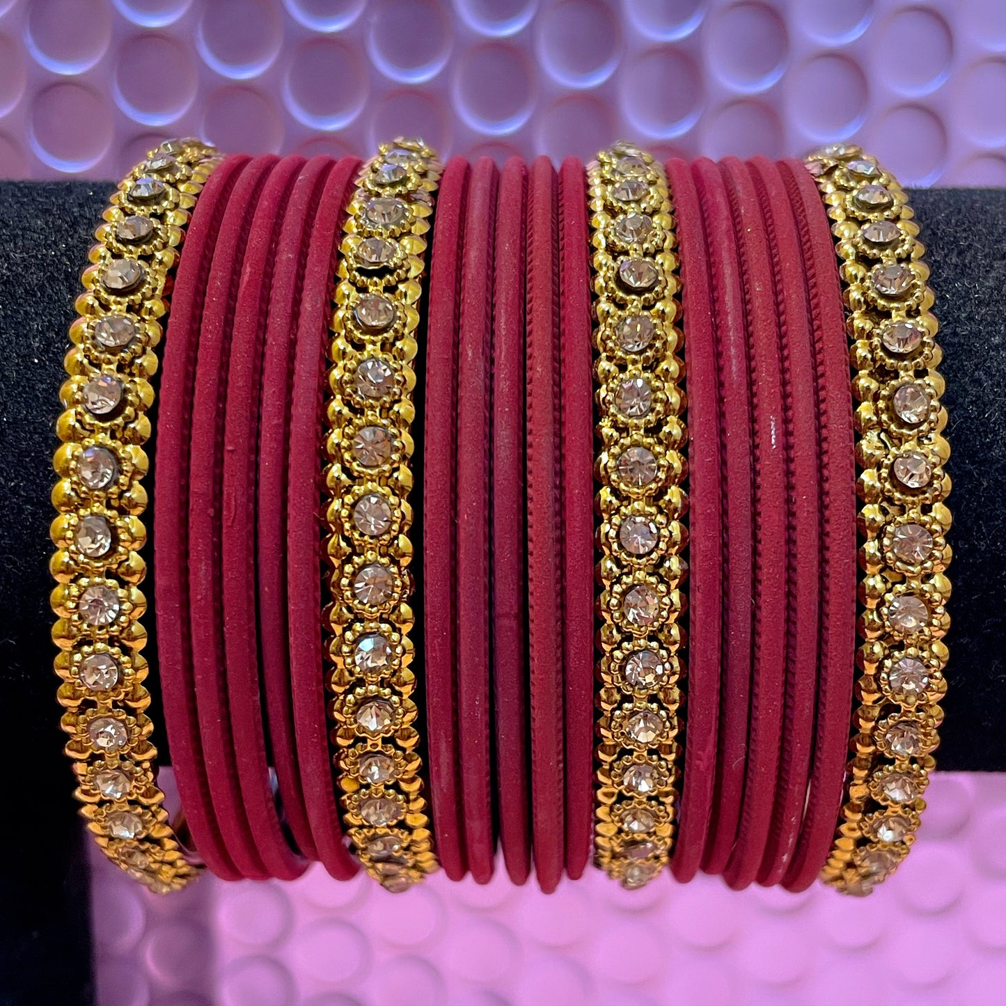 Gold Metal Bangles Sets- Various Colours