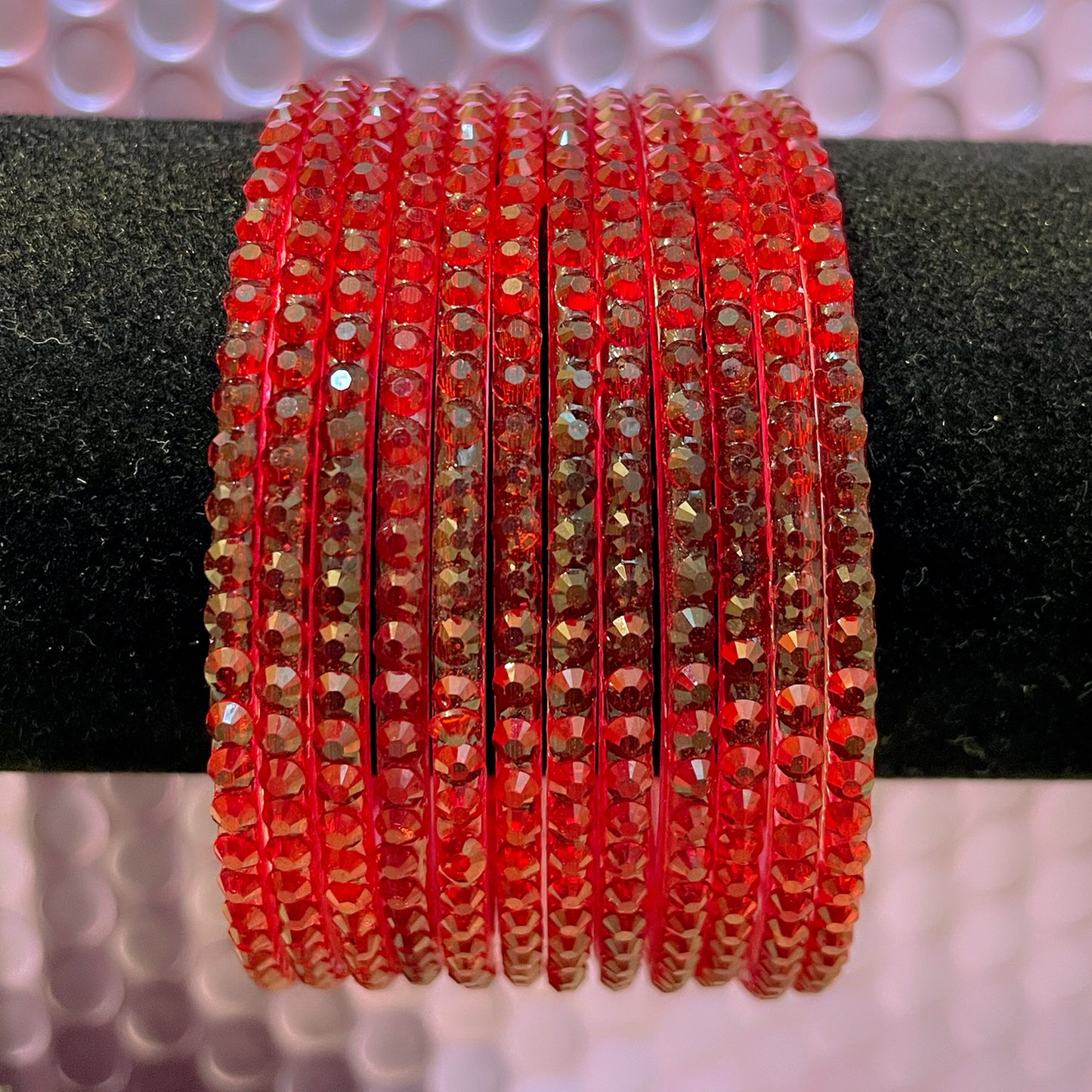 Drop Glass Bangles Various Colours- Size 2.8