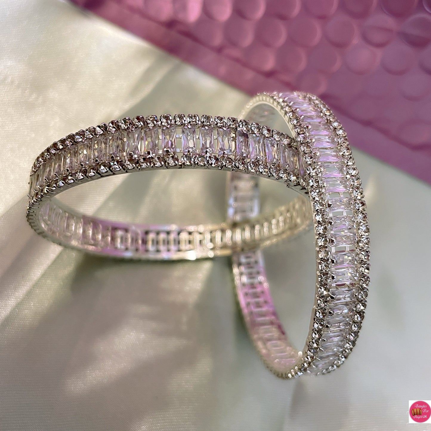 Silver American Diamond Karas