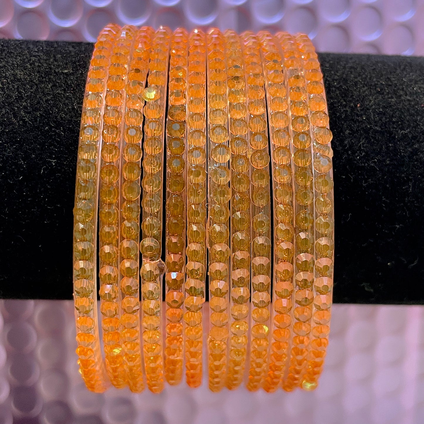 Drop Glass Bangles Various Colours- Size 2.8