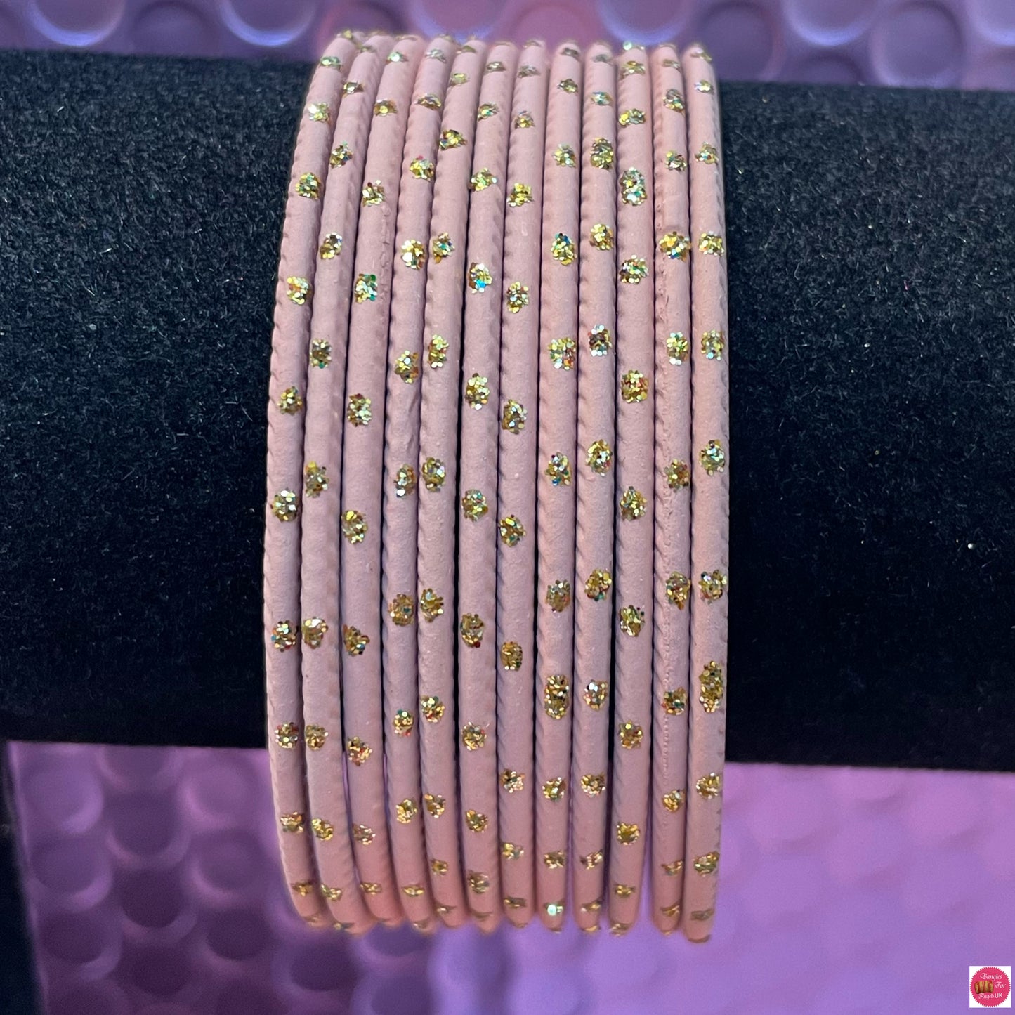 Peach Metal Bangles