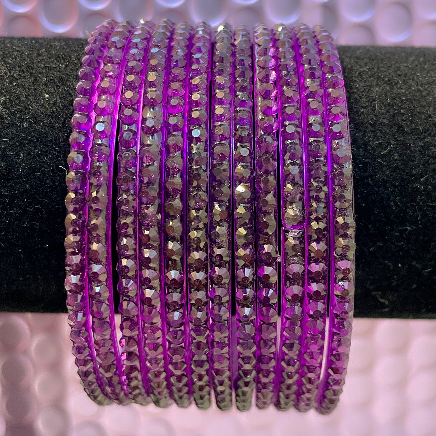 Drop Glass Bangles Various Colours- Size 2.8