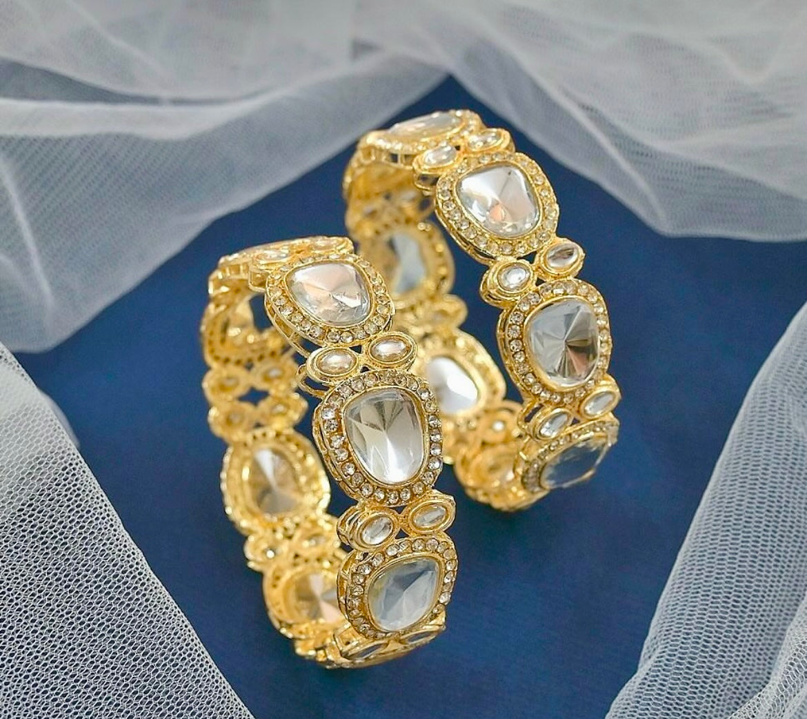Kundan Gold Metal Karas