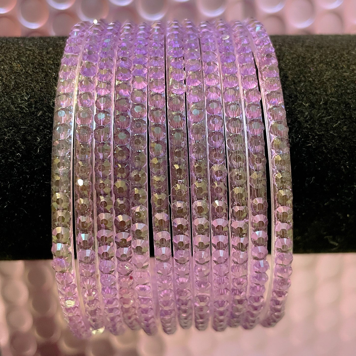 Drop Glass Bangles Various Colours- Size 2.8