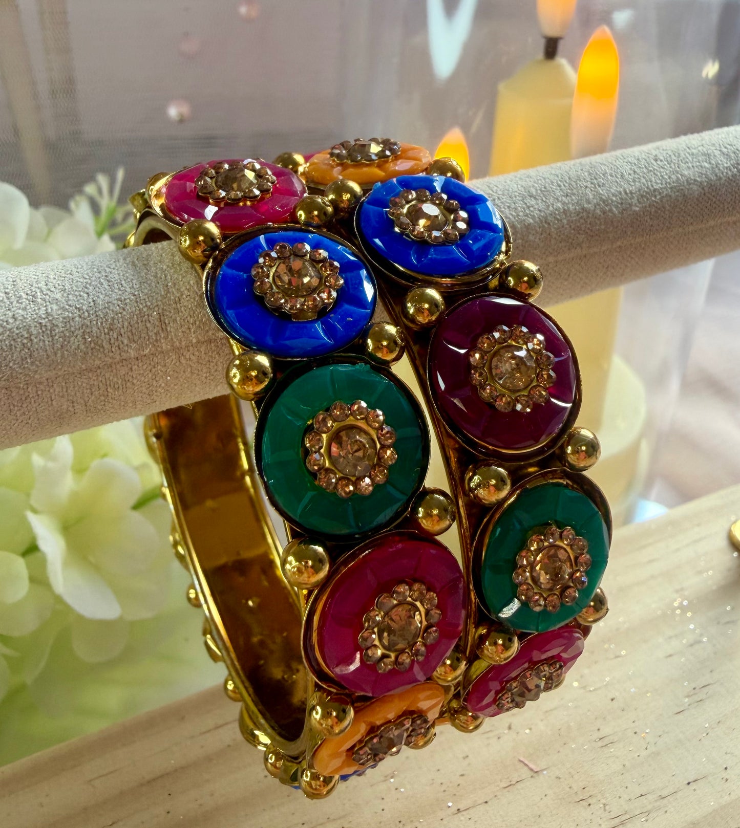 Multicoloured Stone Metal Karas