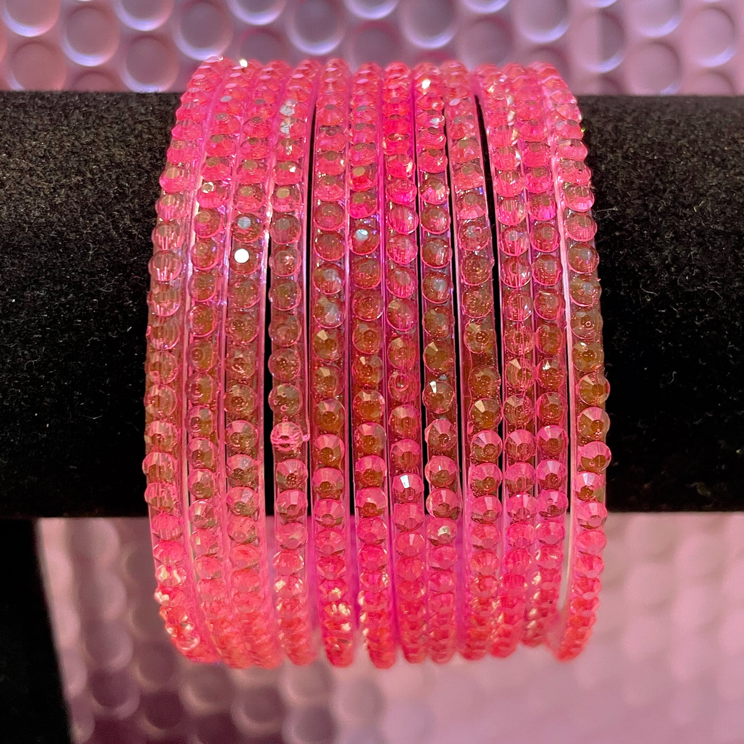 Drop Glass Bangles Various Colours- Size 2.8