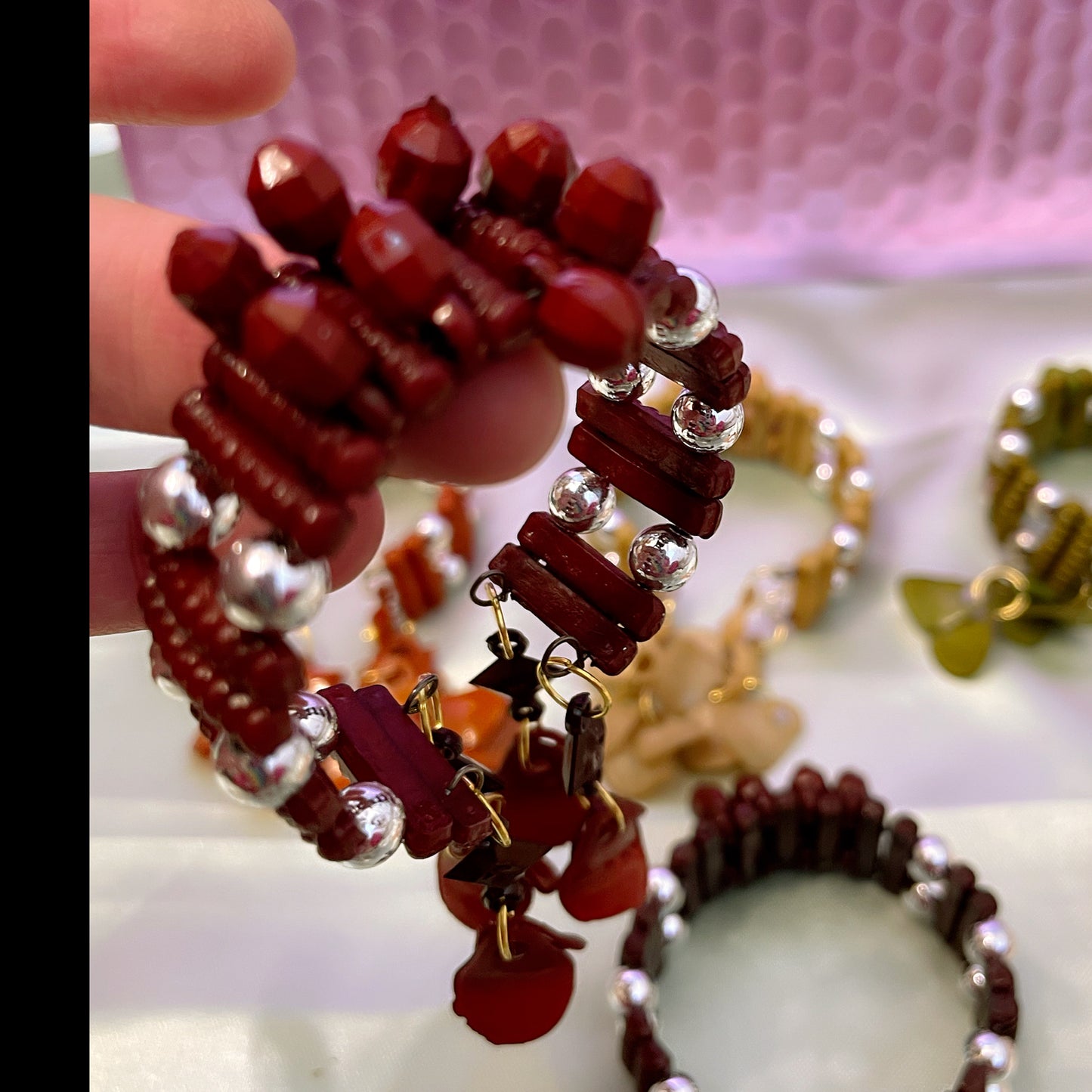 Multicoloured Open Adjustable Bracelet