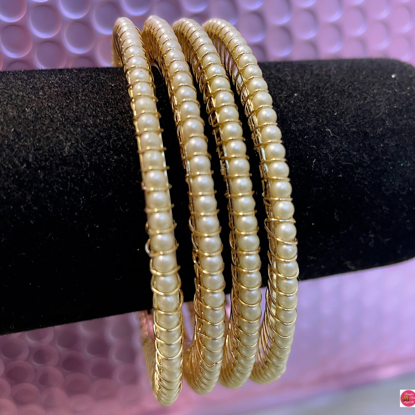 White Pearl Metal Karas