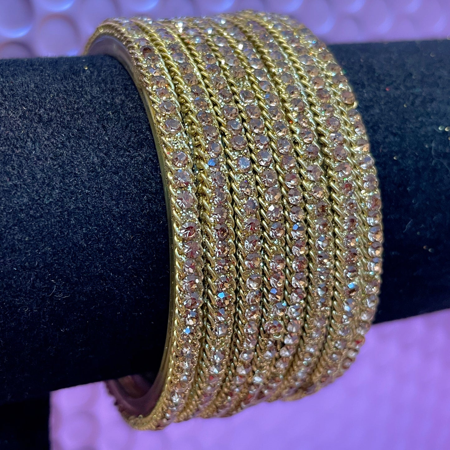 Gold Glass Karas- Size 2.2