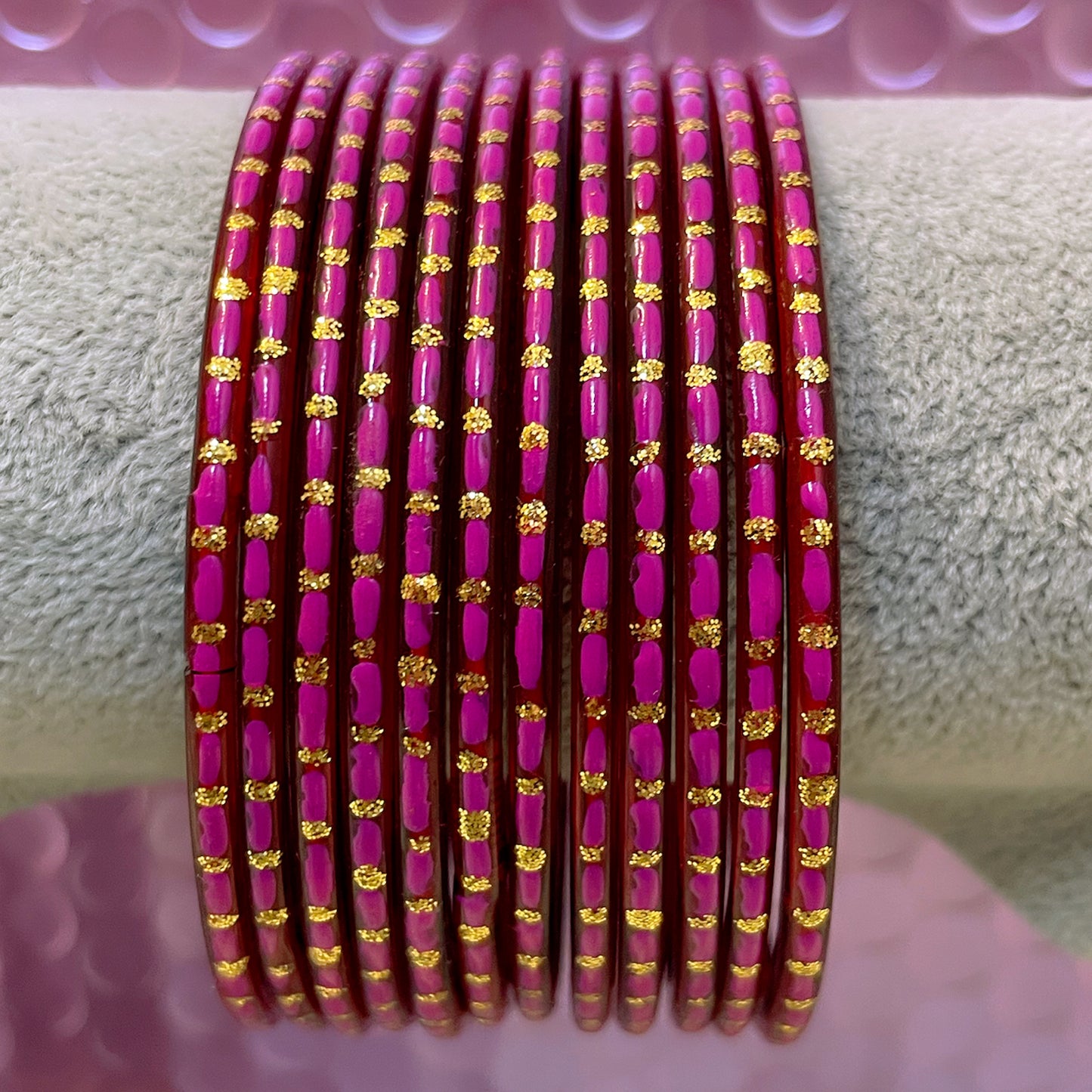 Glass Bangles in various colours: Size 2.10