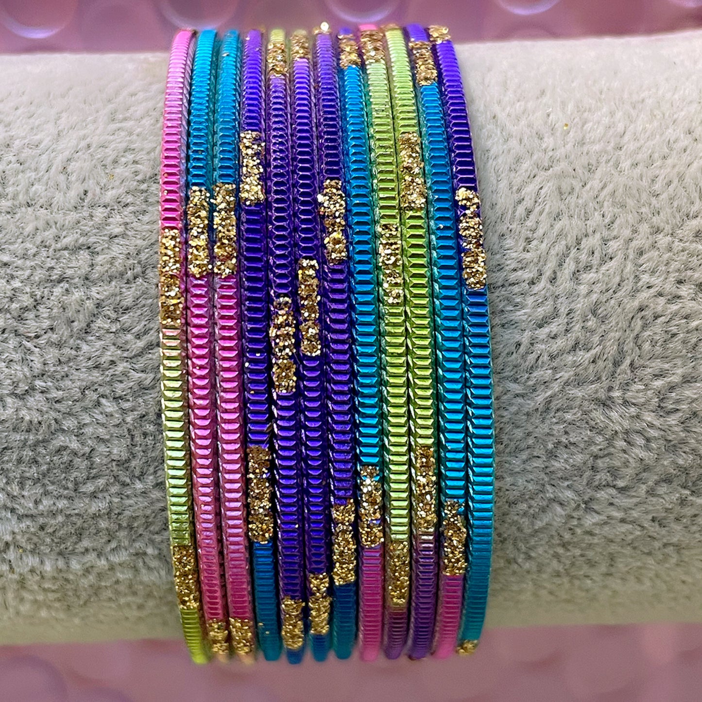 Kids Metal Bangles Sets- Various Colours/Sizes