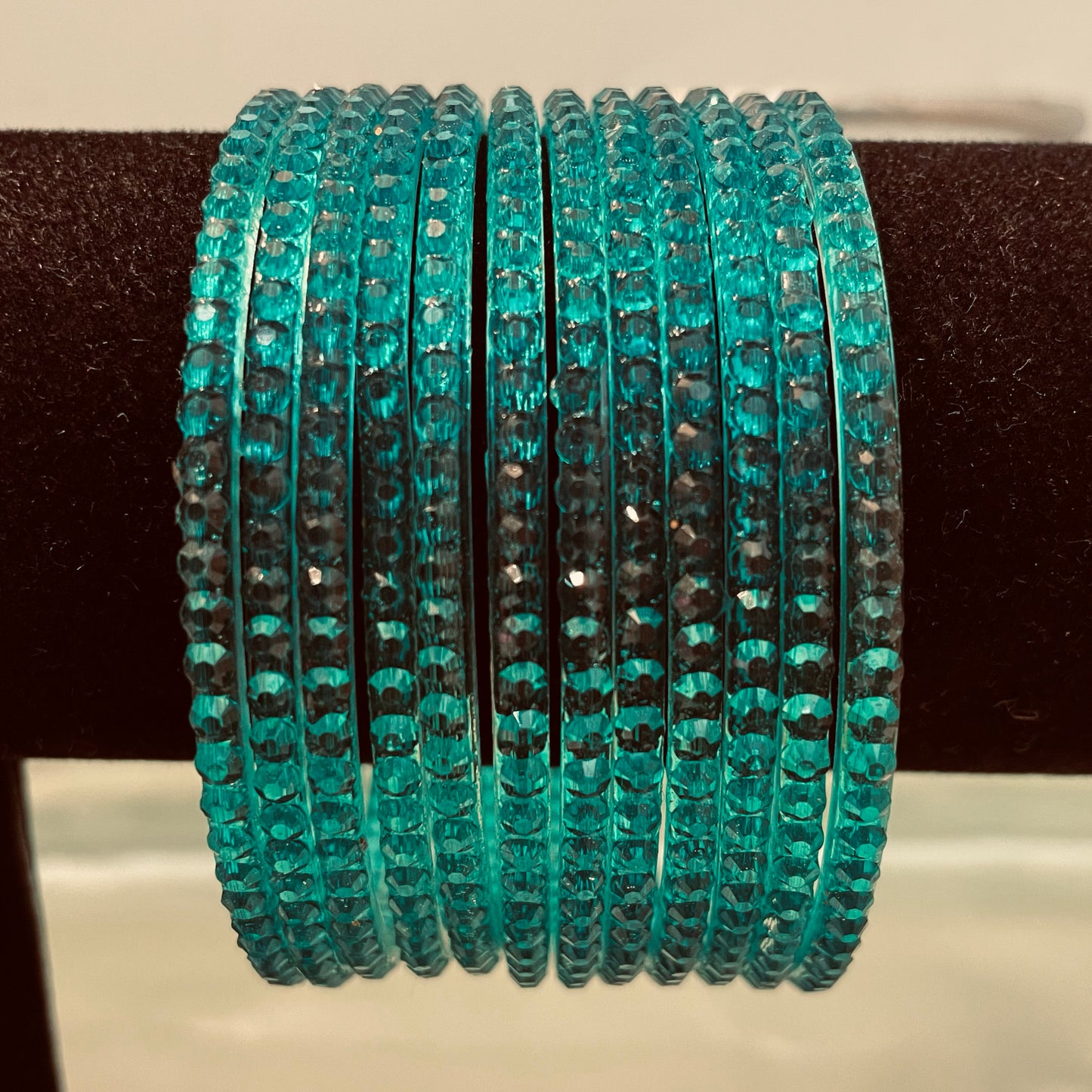 Drop Glass Bangles Various Colours- Size 2.8