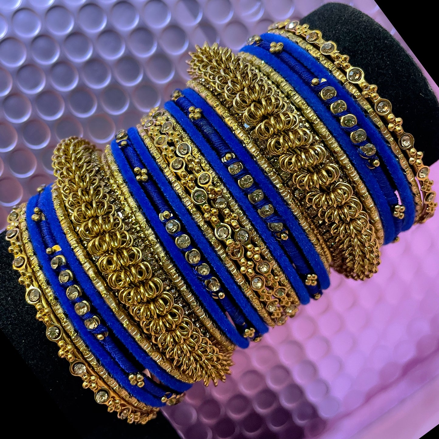 Gold Metal Bangles Sets- Various Colours