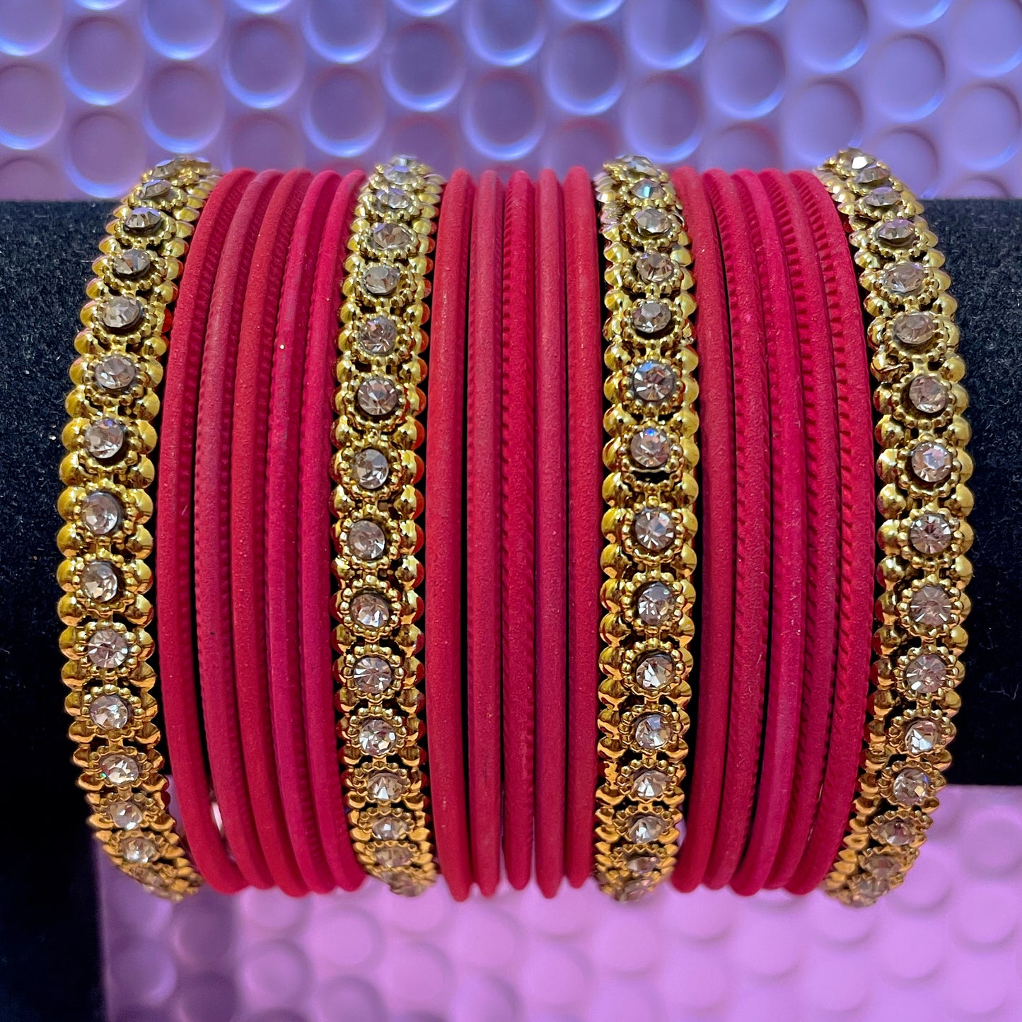 Gold Metal Bangles Sets- Various Colours