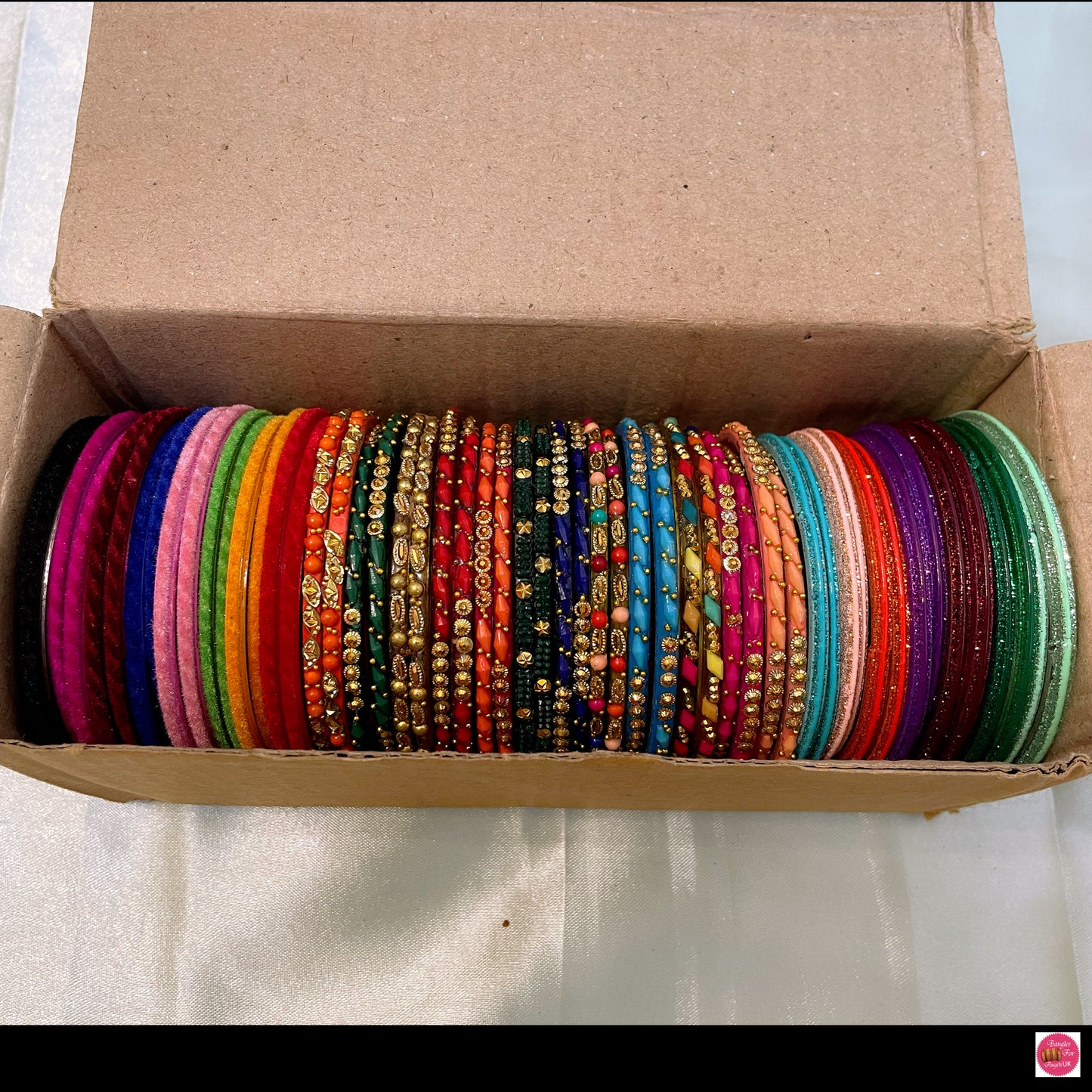 Assorted Glass Bangles Box