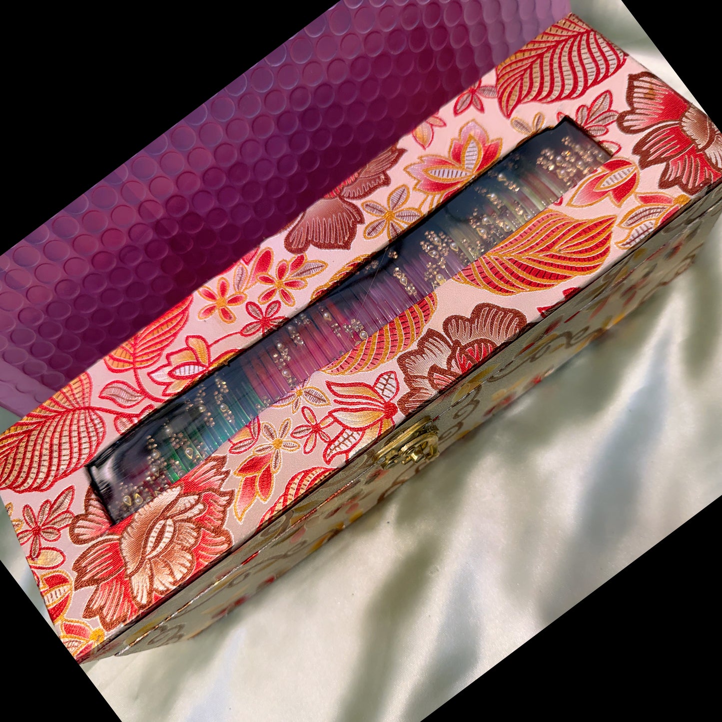 Pearl Glass Bangles Combo- 6 Sets