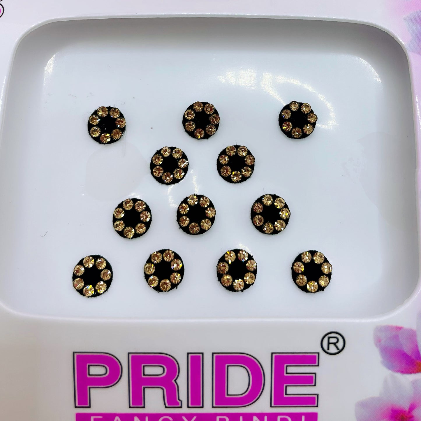 Black & Gold Stone Bindi Pack- Various Sizes