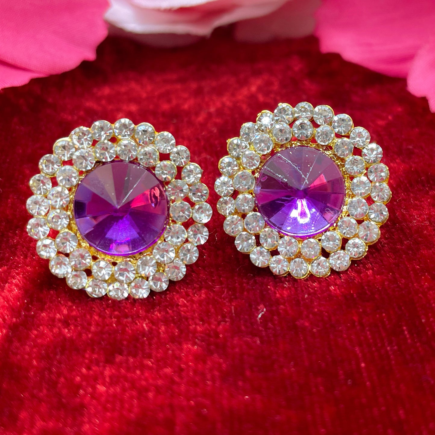 Zirconia/Diamante Studs- Various Colours