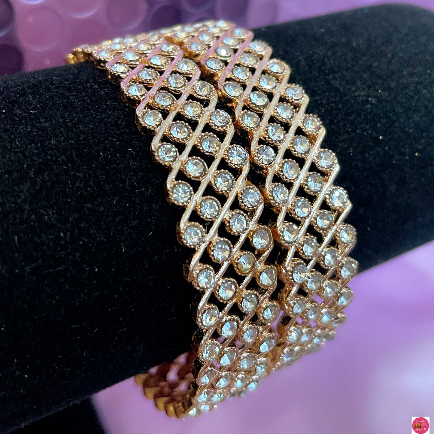 Gold Stone Metal Karas- Size 2.4