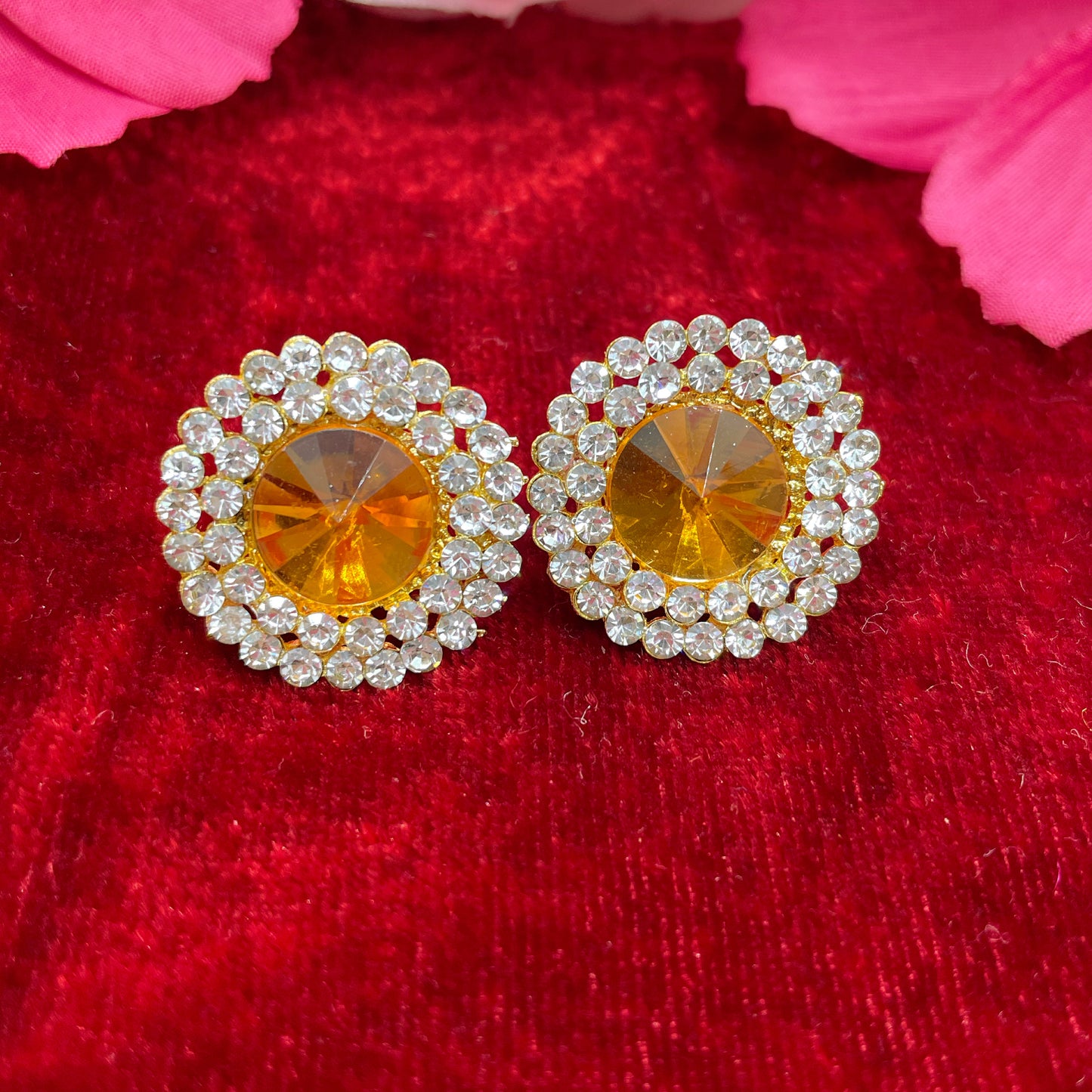 Zirconia/Diamante Studs- Various Colours