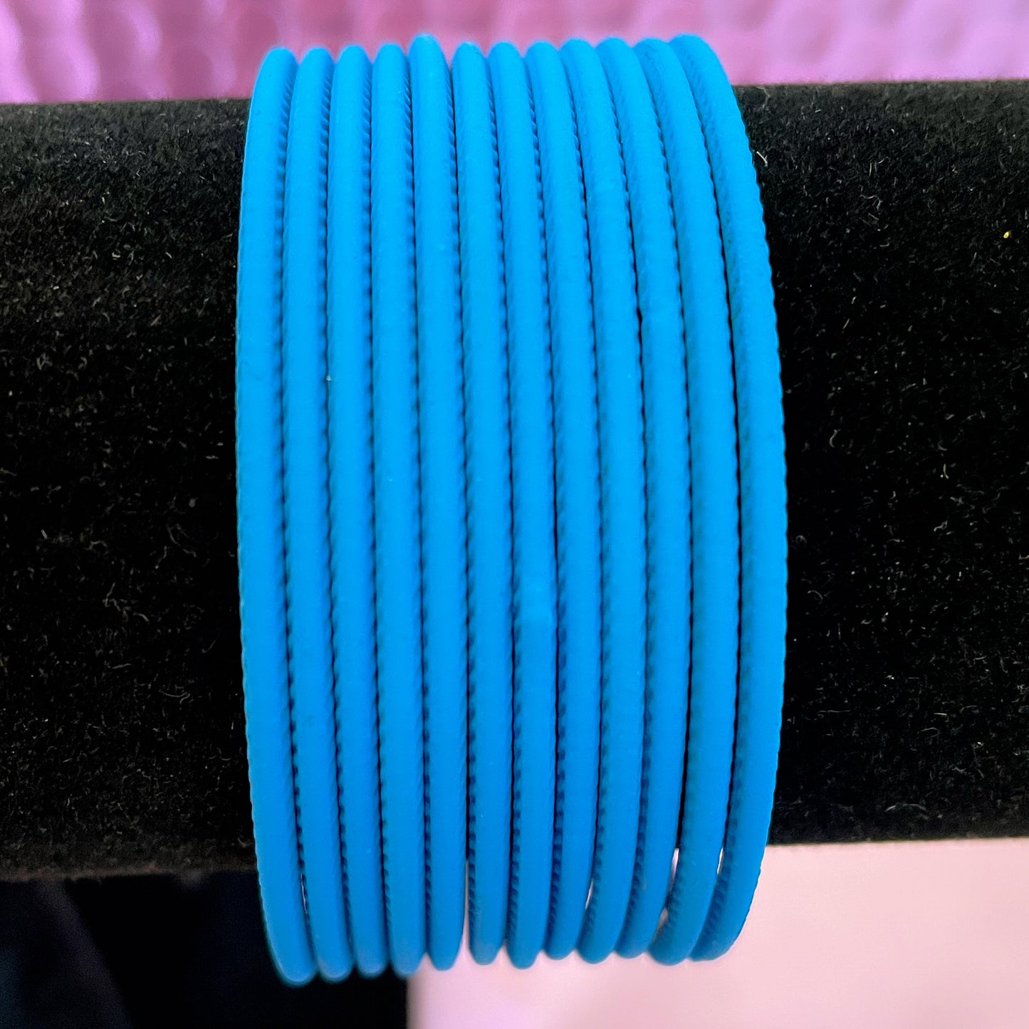 Lapis Blue Matte Bangles