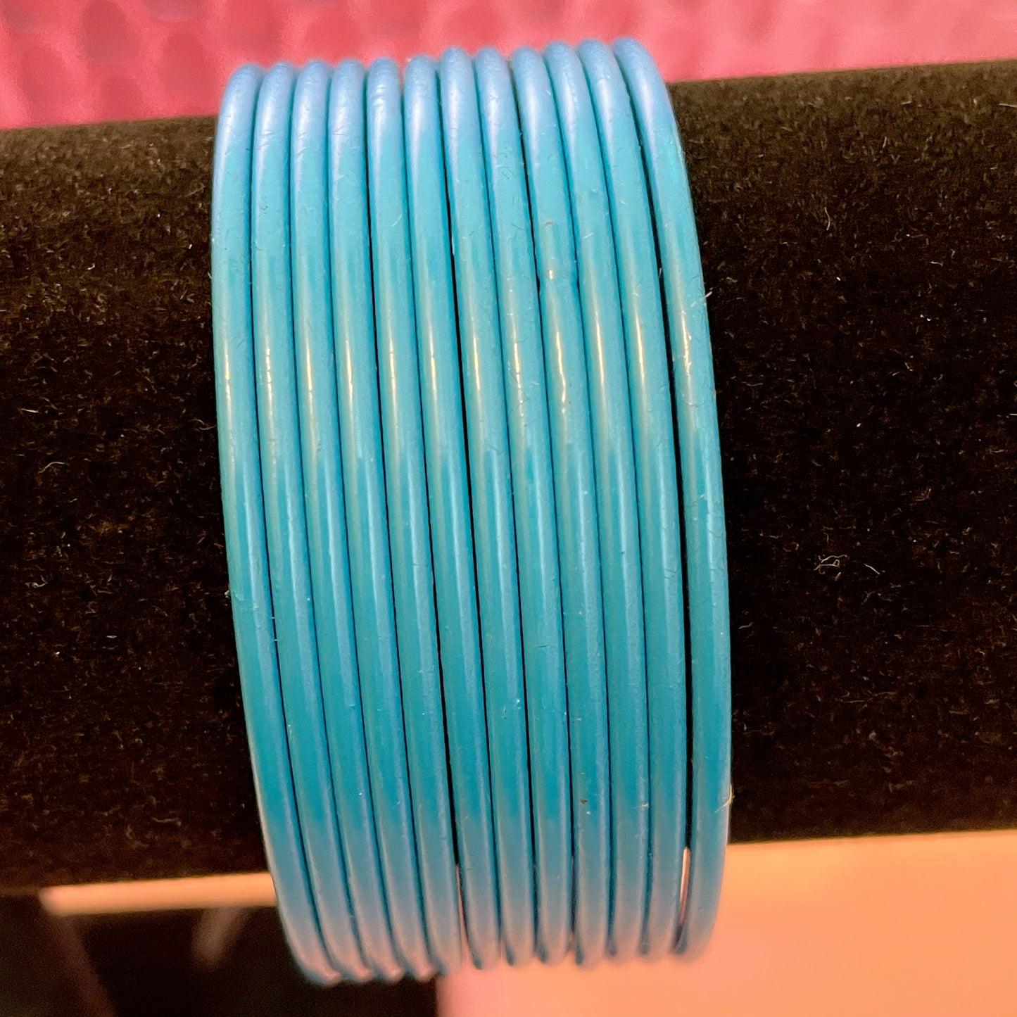 Pastel Blue Metal Bangles