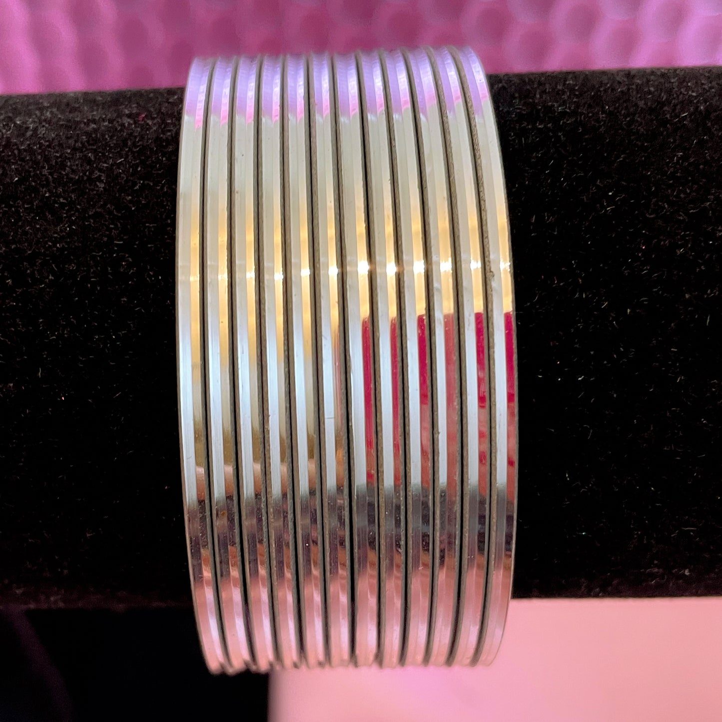 Silver Glossy Bangles