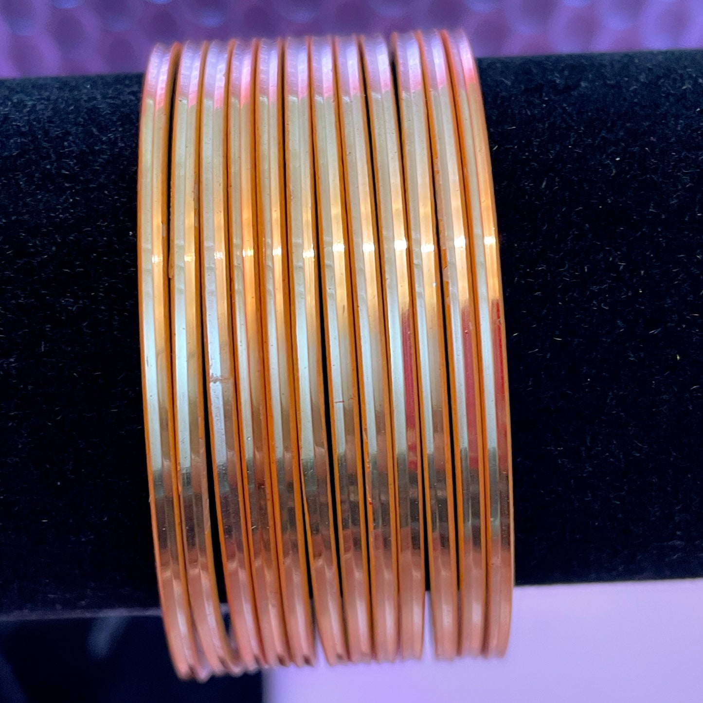 Copper Glossy Bangles