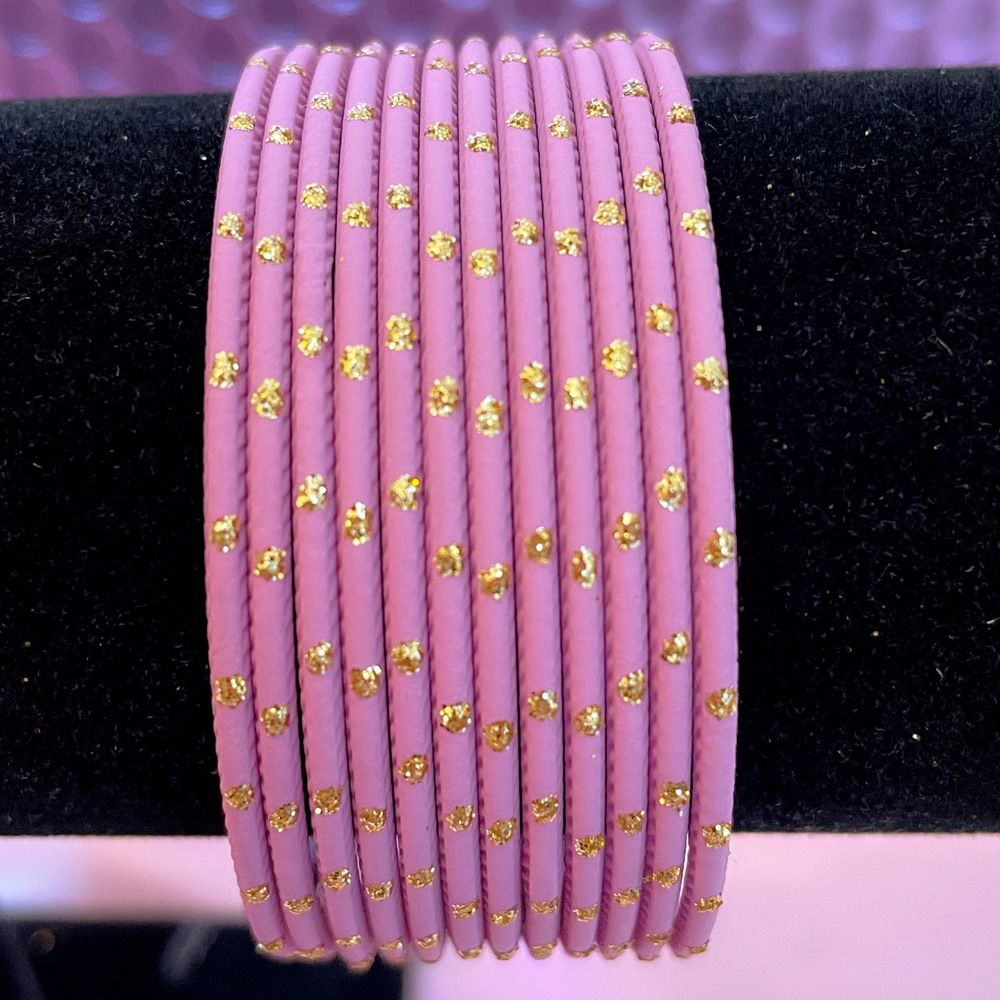 Lilac Metal Bangles