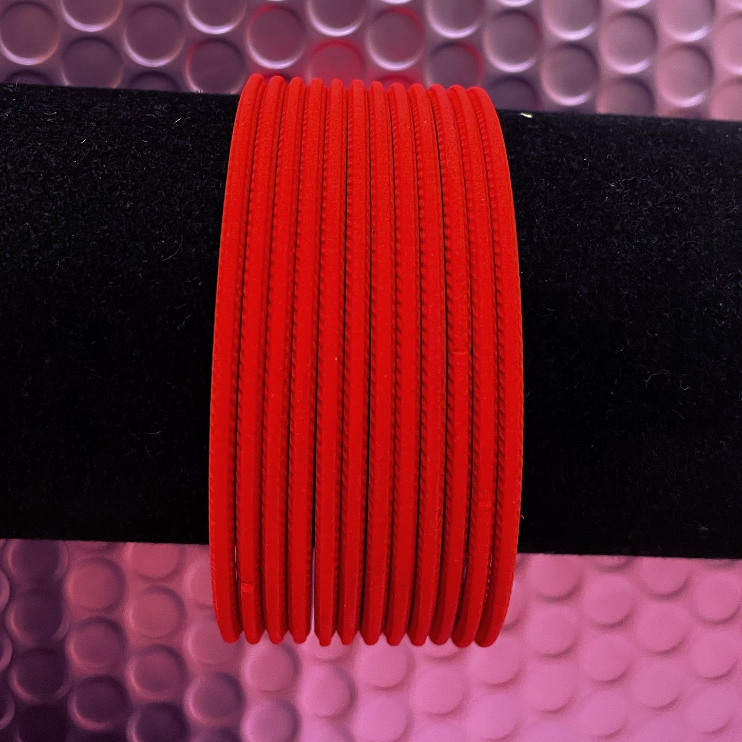 Tomato Red Matte Bangles