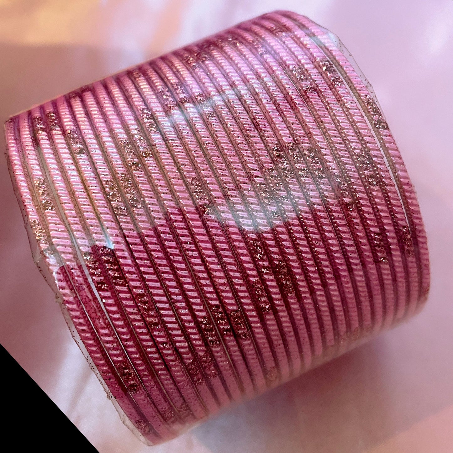 Various Colour Metal Bangles Set- Size 2.10