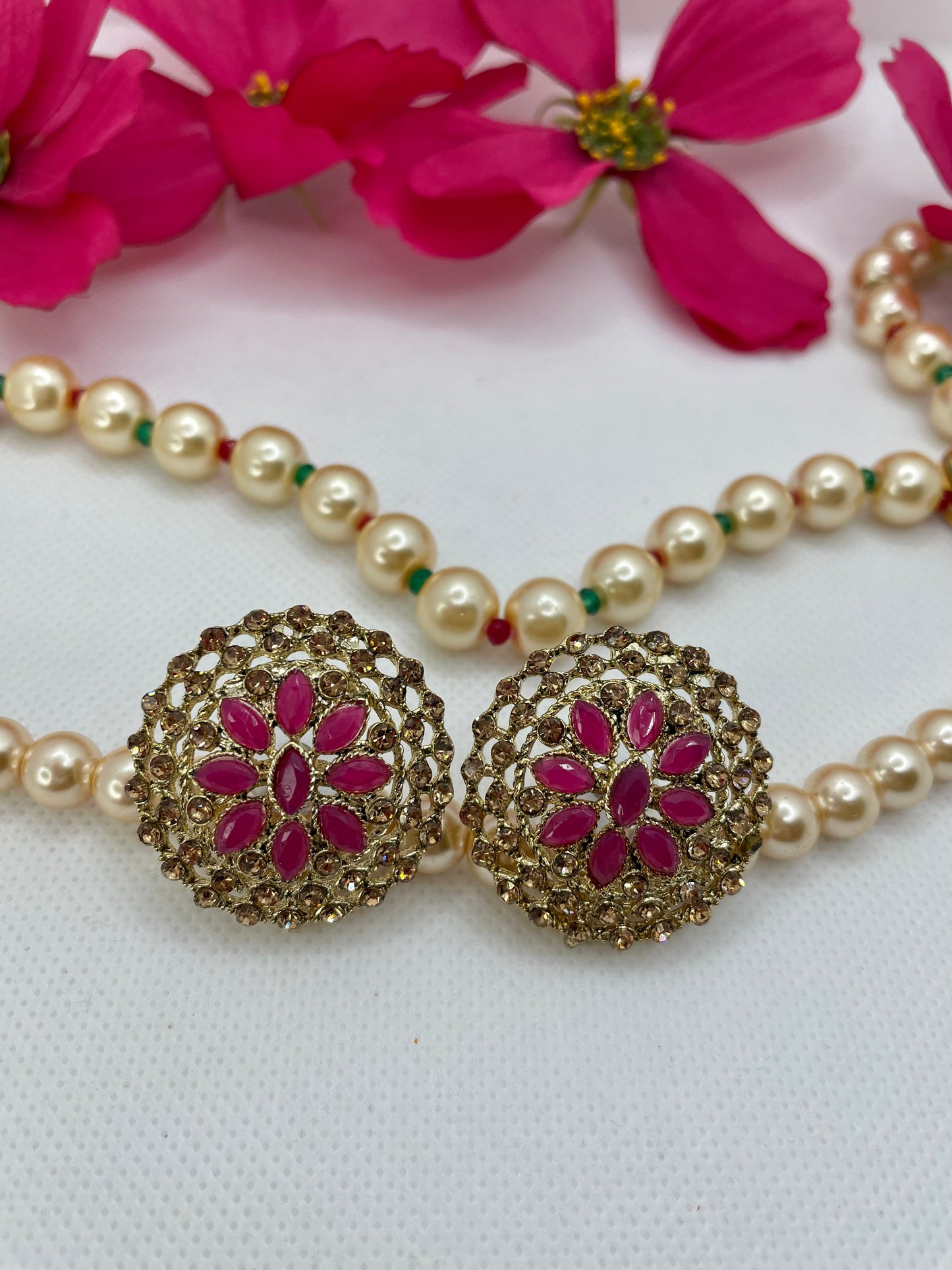 Gold Stone Studs- Various Colours