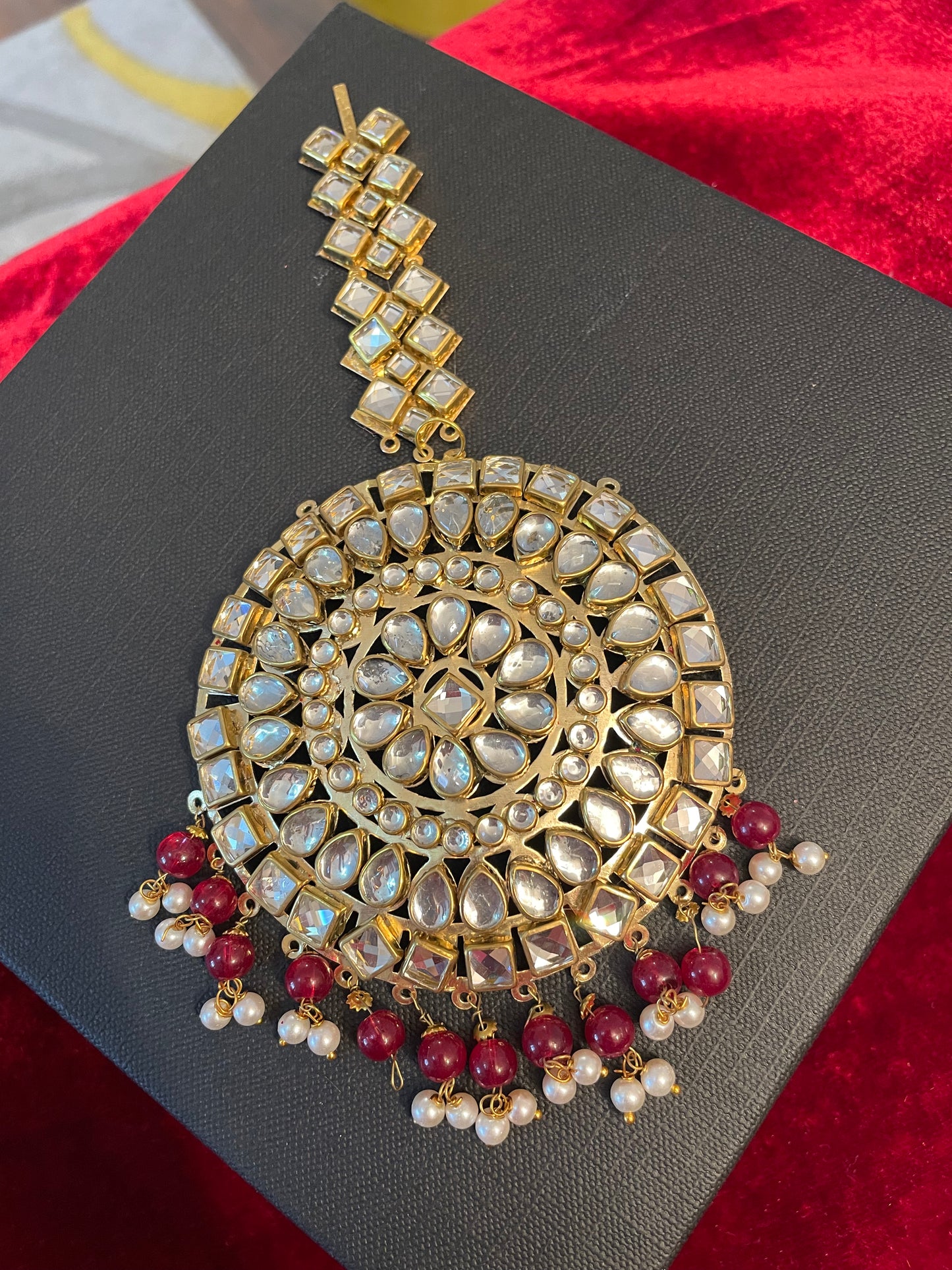 Big Size Kundan Maang Tikka/Paasha Various Colours