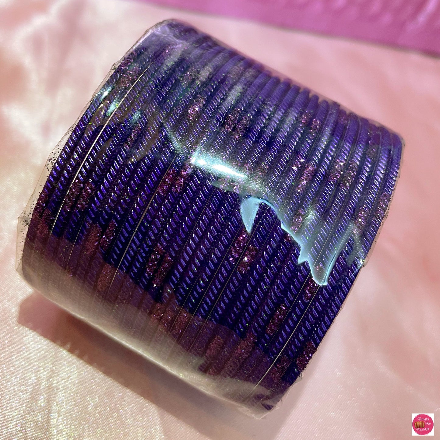 Various Colour Metal Bangles Set- Size 2.10