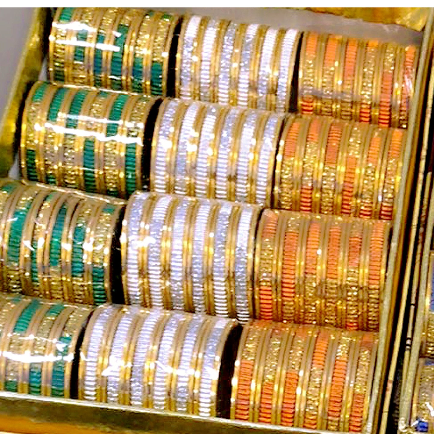 Kids Metal Bangles Box- Mixed Sizes