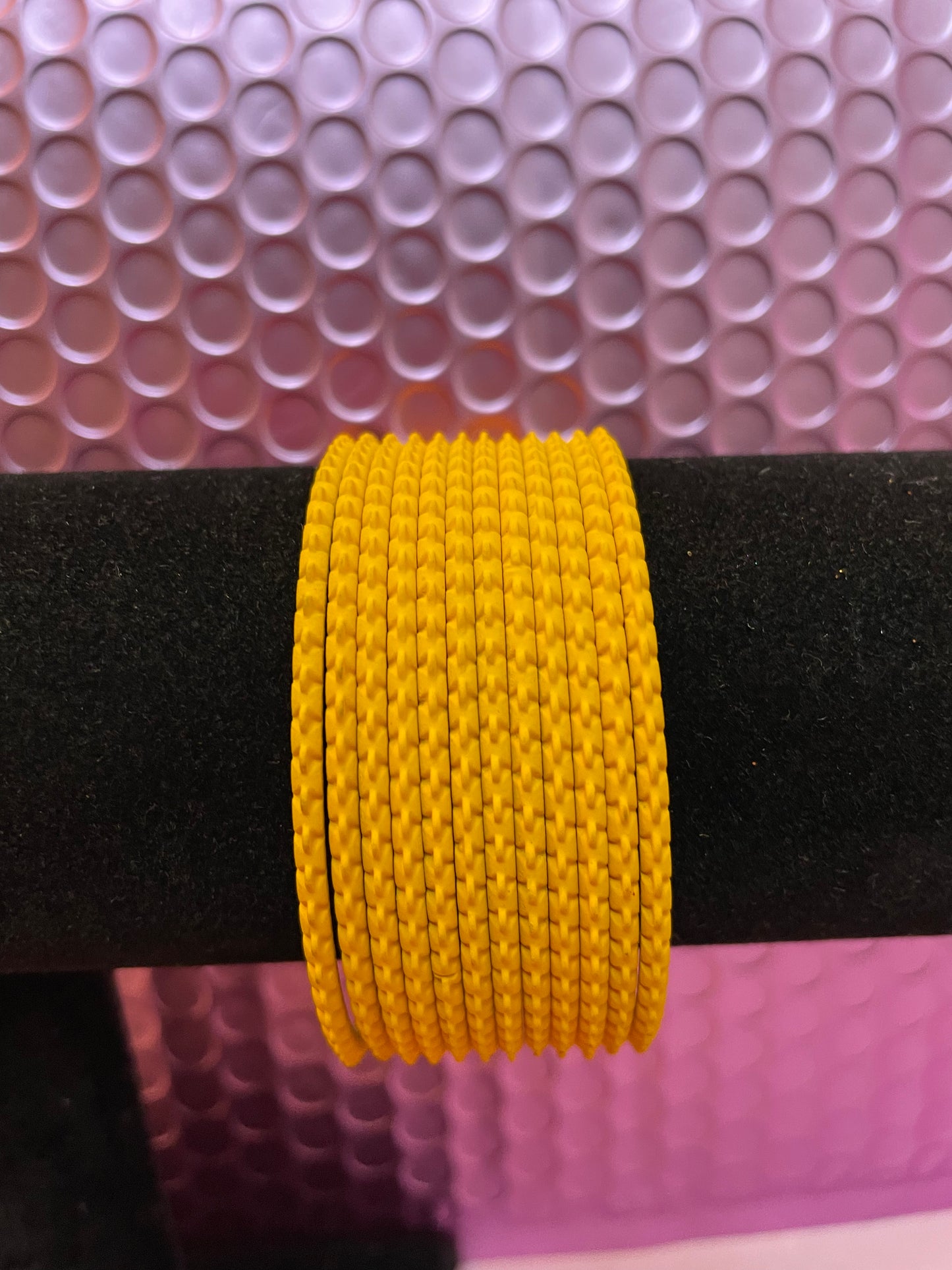 Yellow Metal Bangles- Size 2.4