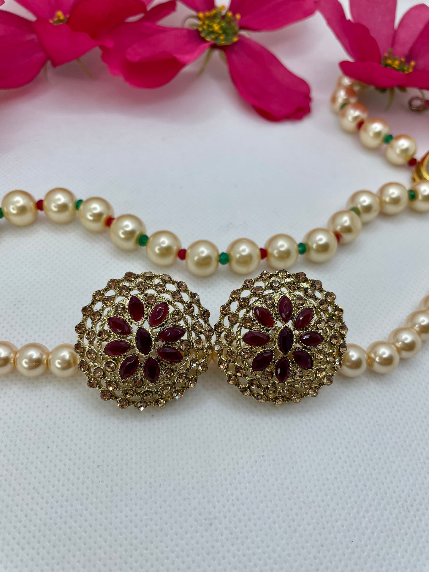 Gold Stone Studs- Various Colours