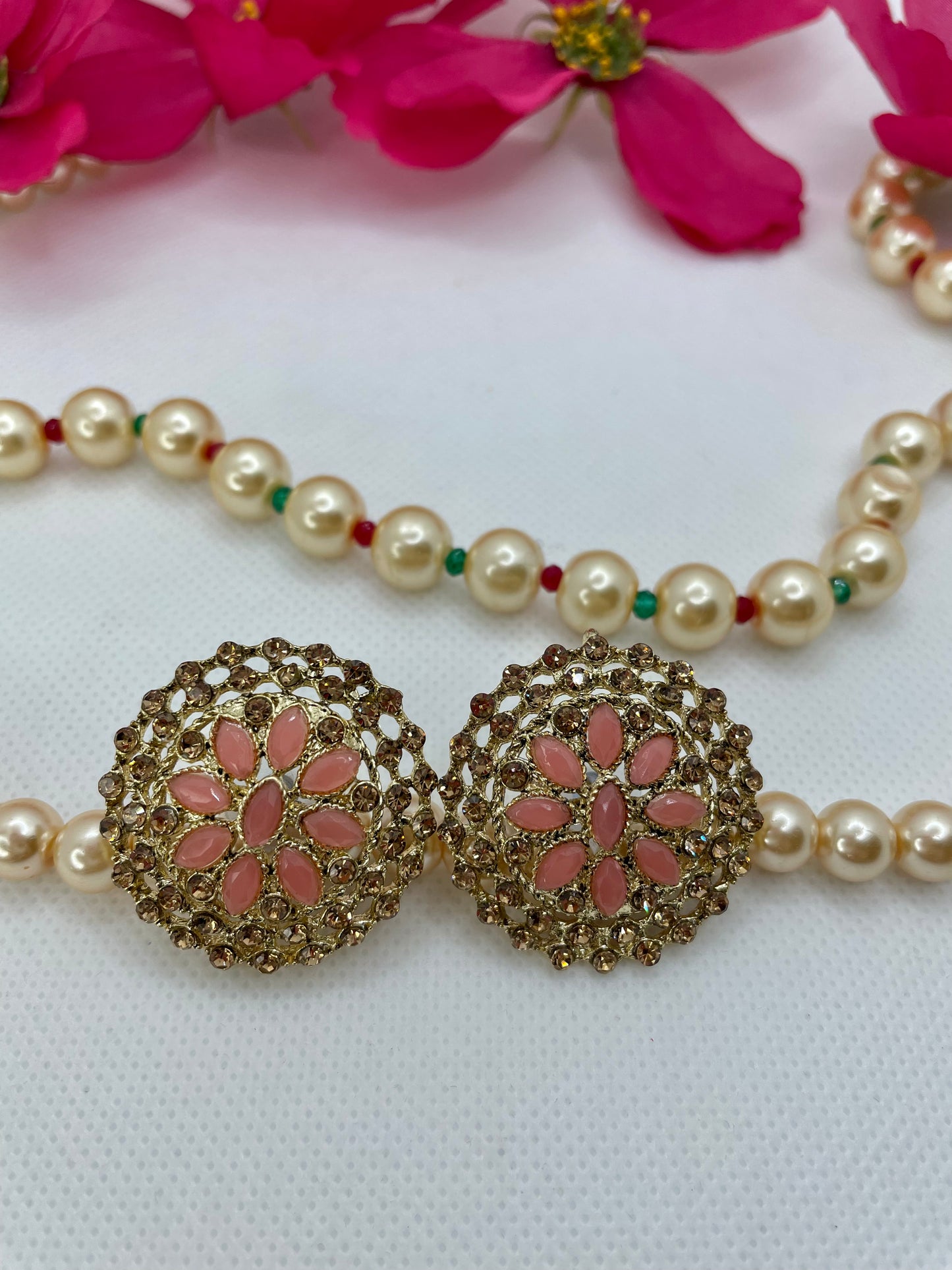 Gold Stone Studs- Various Colours