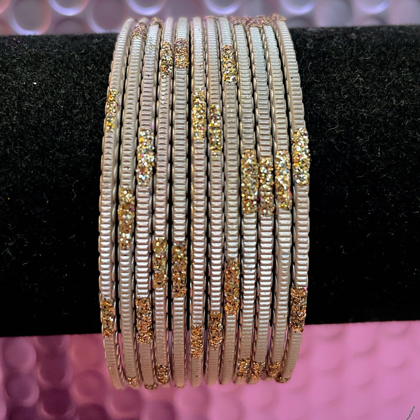 Taupe Metal Bangles