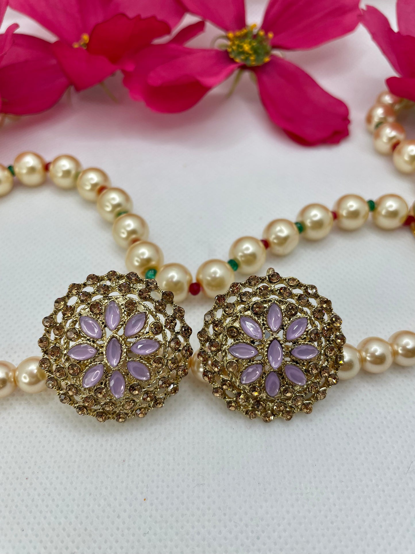 Gold Stone Studs- Various Colours