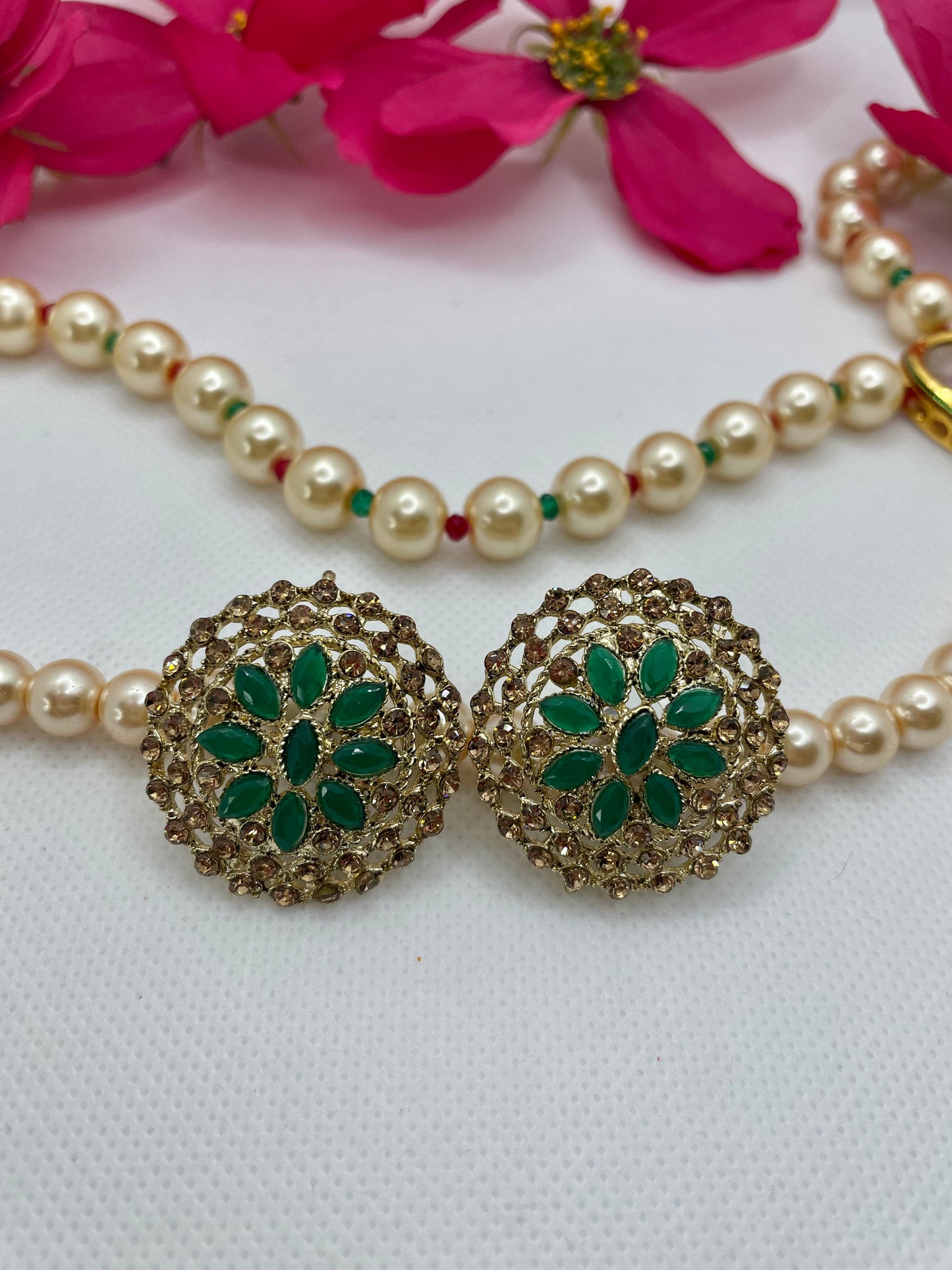 Gold Stone Studs- Various Colours