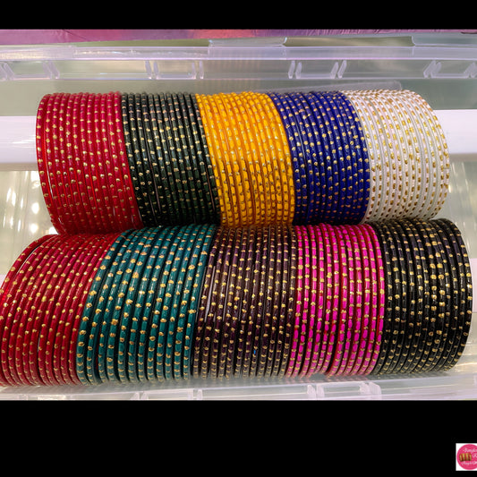Glass Bangles Combo Of 10 Sets- Size 2.10