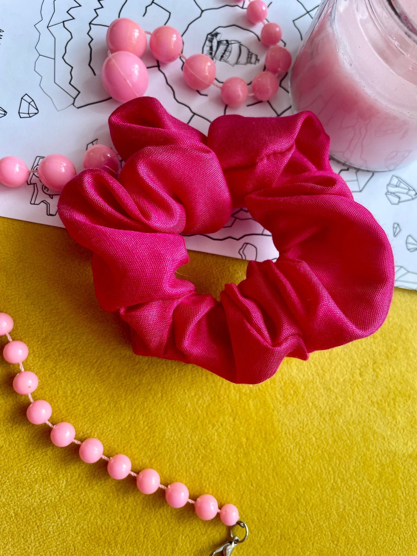 Hot Pink Scrunchie