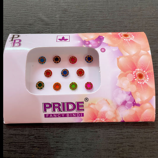 Multicoloured Stone Bindi Pack