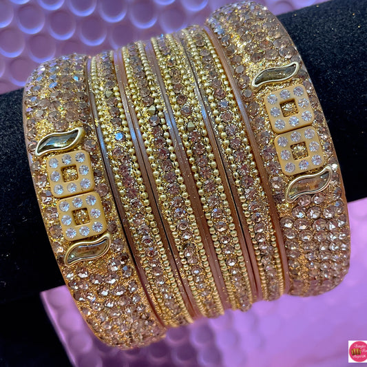 Gold Bangle Set- Size 2.10