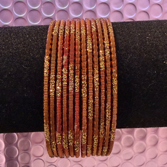 Brown Metal Bangles